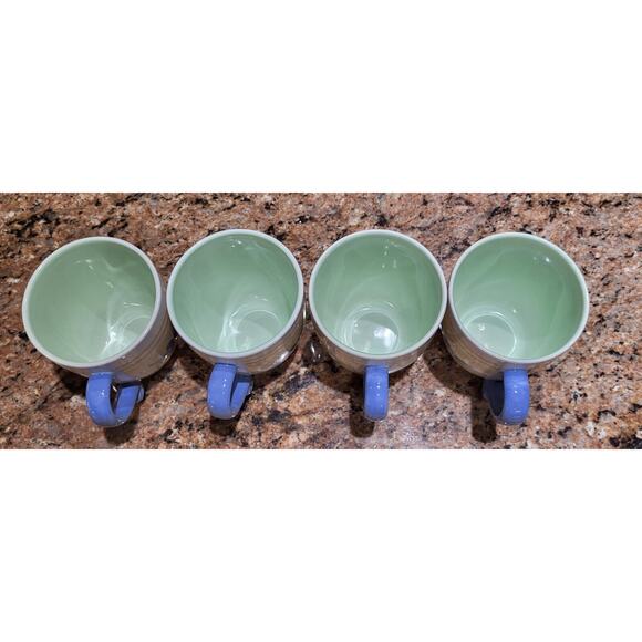Pfaltzgraff Summer Breeze 16 oz. Stoneware Coffee Tea Mugs/Cups Set of 4 - Picture 11 of 14